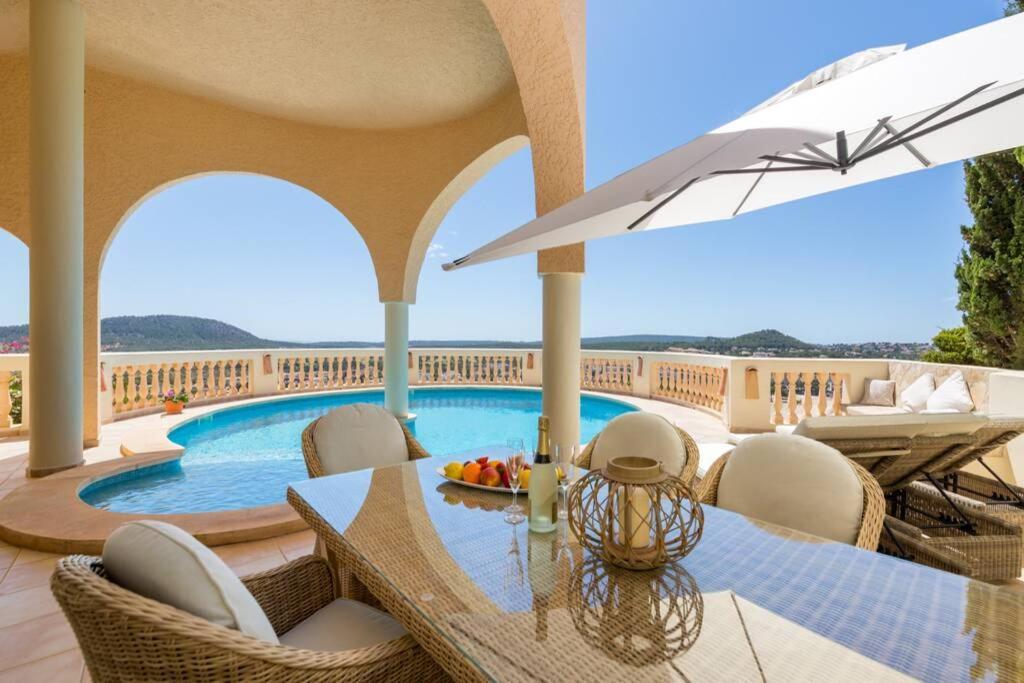 Meerblick Villa "Buena Vista" In Santa Ponsa, Mallorca Exterior foto